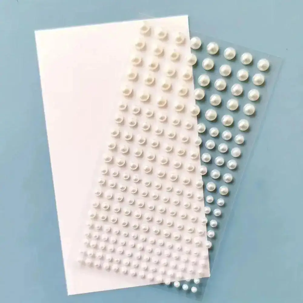 ملصقات اللؤلؤ البلاستيكية ABS الأبيض حجر الراين الحرفية لوازم الحزب يمكن استخدامها لتزيين الشعر الأظافر الحالات الهاتف المعلقات ديي Y2K