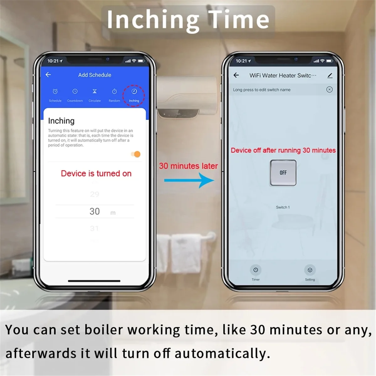AD41-Smart Life Boiler Switch WiFi 20A قطاع دارة عالي الطاقة للإضاءة سخان المياه A/C يعمل مع Google Home Alexa