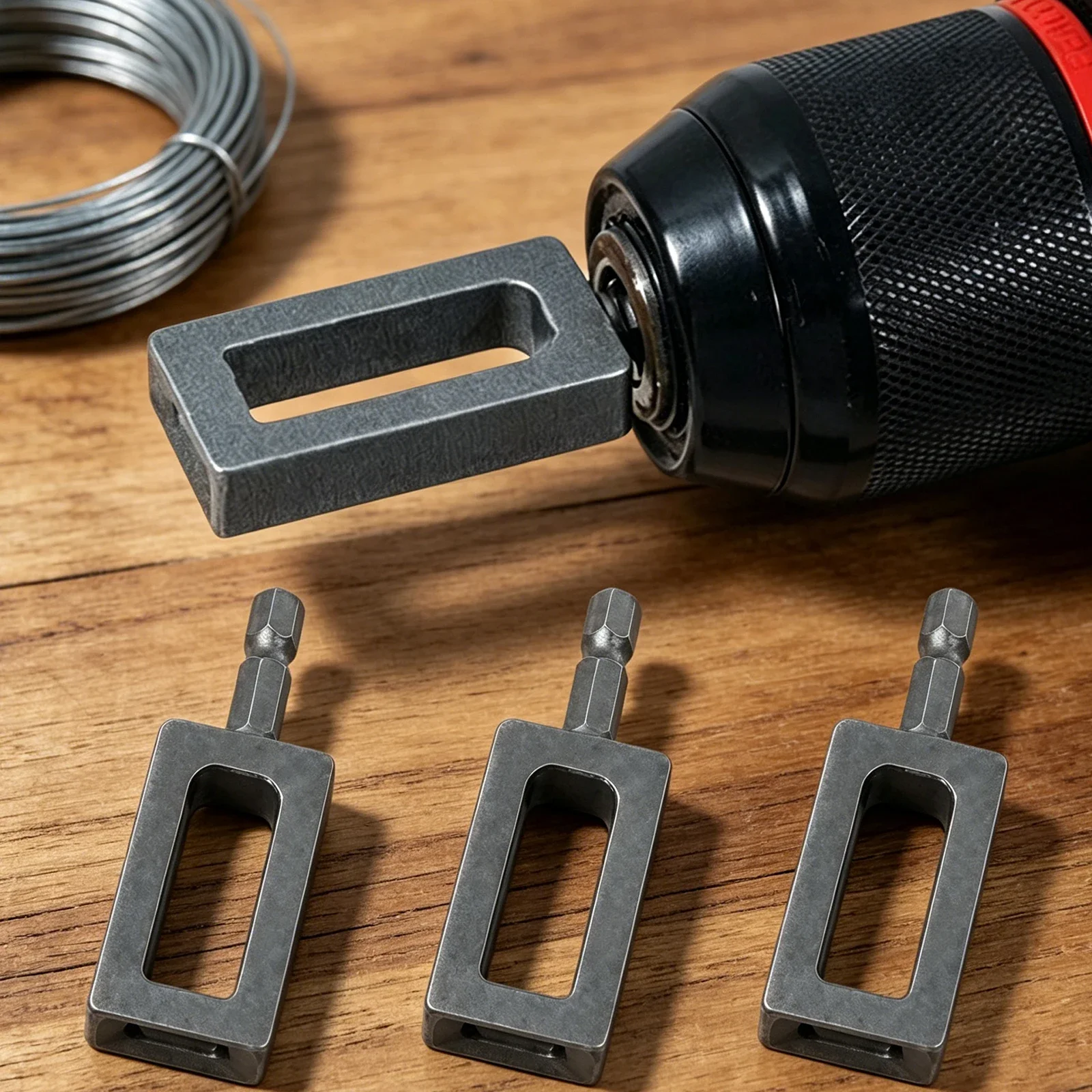 1/2pcs Large Diameter Multi-Functional Wire Twisting Tool Standard Hexagonal Shank Compact Size Iron Wire Knotting Connector
