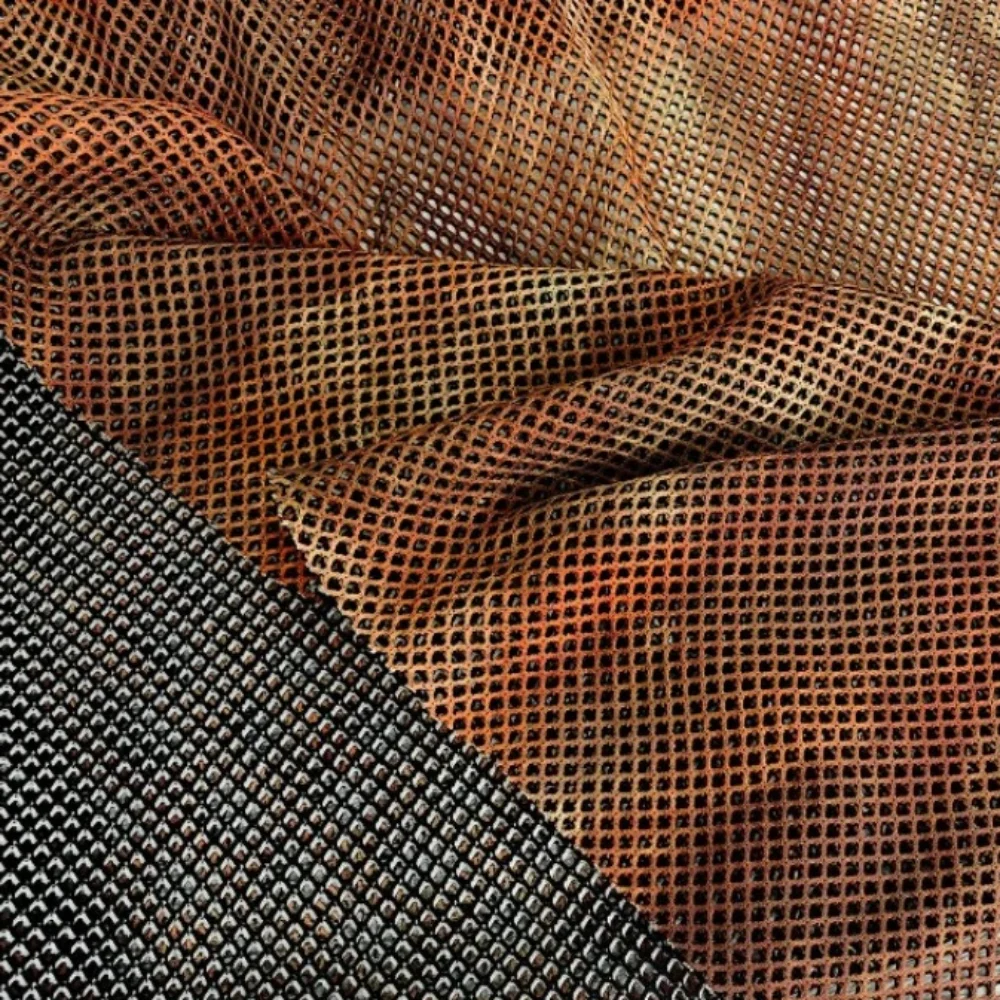 Gradient Elastic Net Fabric Outdoor Creative Camouflage Net Handmade Diy Sewing Clothing Designer Fabrics Clooth