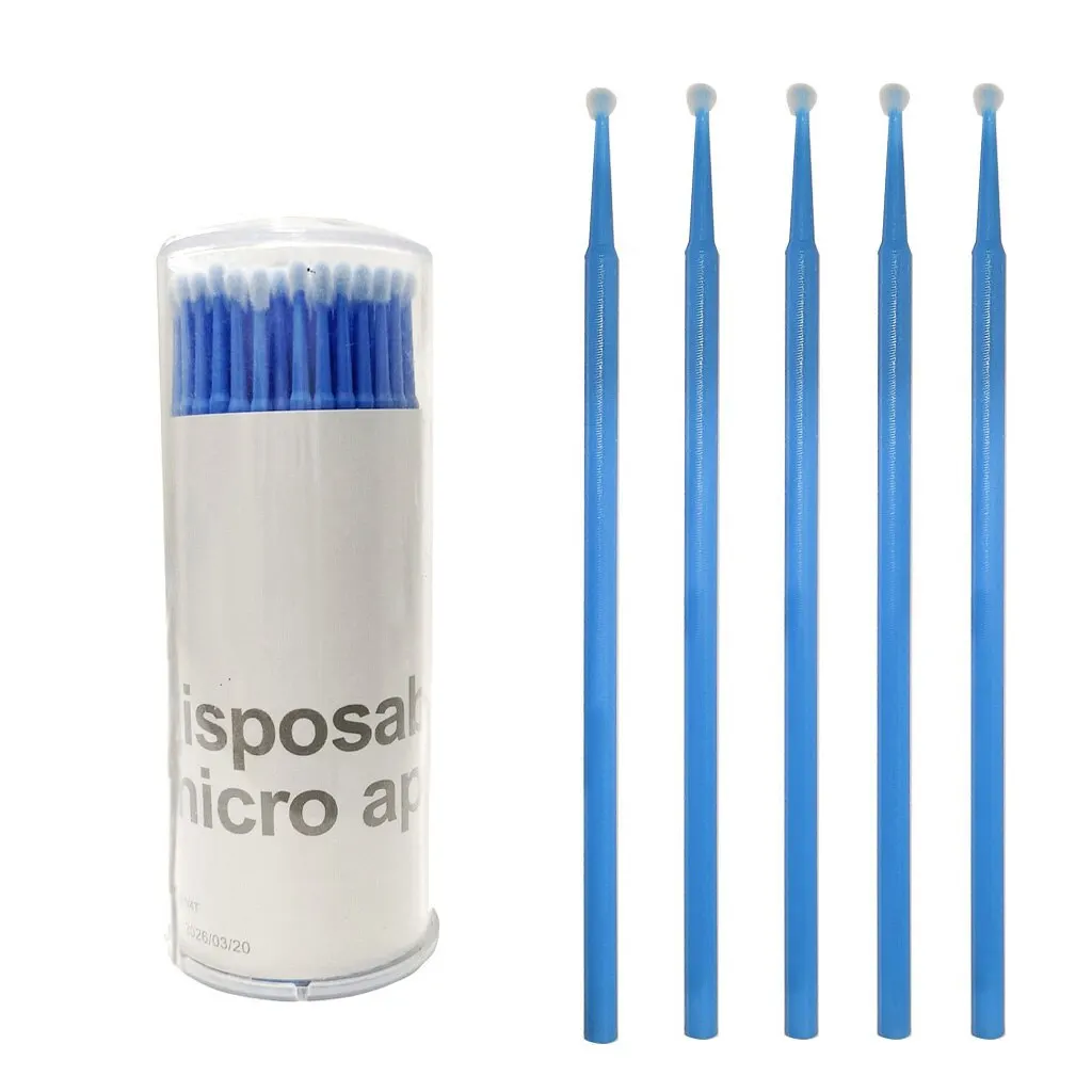 100Pcs/Bottle Dental Disposable Micro Brushes Applicators Micro Brush Dentistry Odontologia Extension Tools