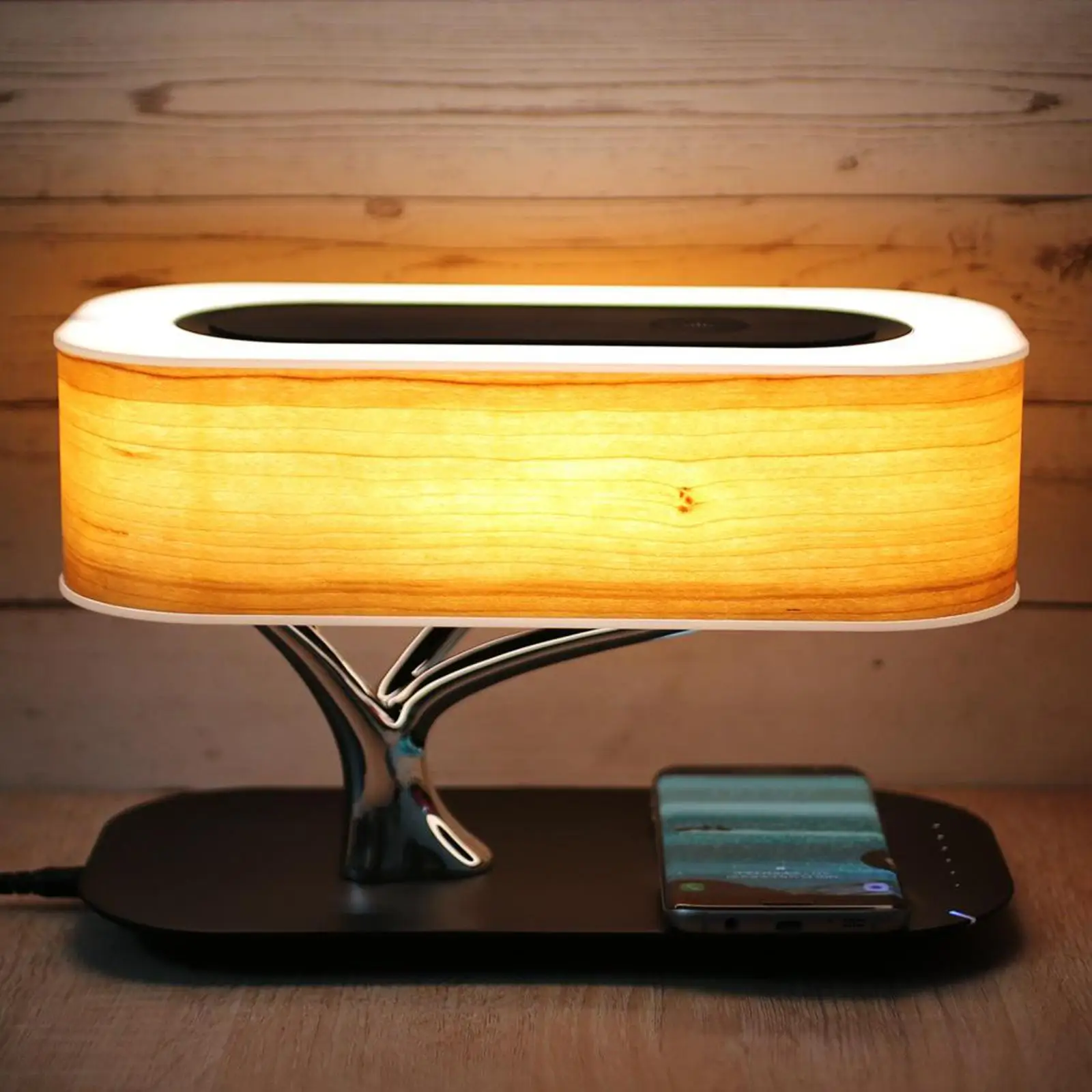 

Table Lamp for Bedroom Office Bluetooth Speaker Charger Desk Lamp Bedside Lamp Led