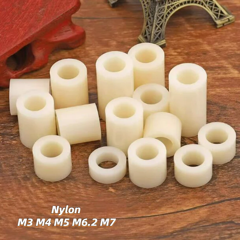 M3 M4 M5 M6.2 M7 ABS Isolation Column Plastic Insulation Nylon Stud Pad High Washer Gasket PCB Circuit Board Support Column