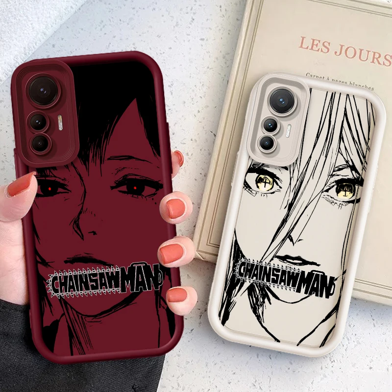 

Comics Chainsaw Man Comics Girl Eye Ladder For Xiaomi MI 14 12T 11 Lite Poco M3 X5 X4 F5 F4 F3 F2 GT Pro 5G Back Phone Case