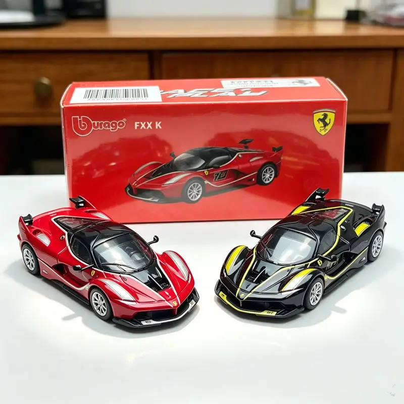 Bburago 1:64 Ferrari LaFerrari FXX K Alloy Super Sports Car Model Simulation Diecast Metal Track Racing Car Vehicles Model Gifts
