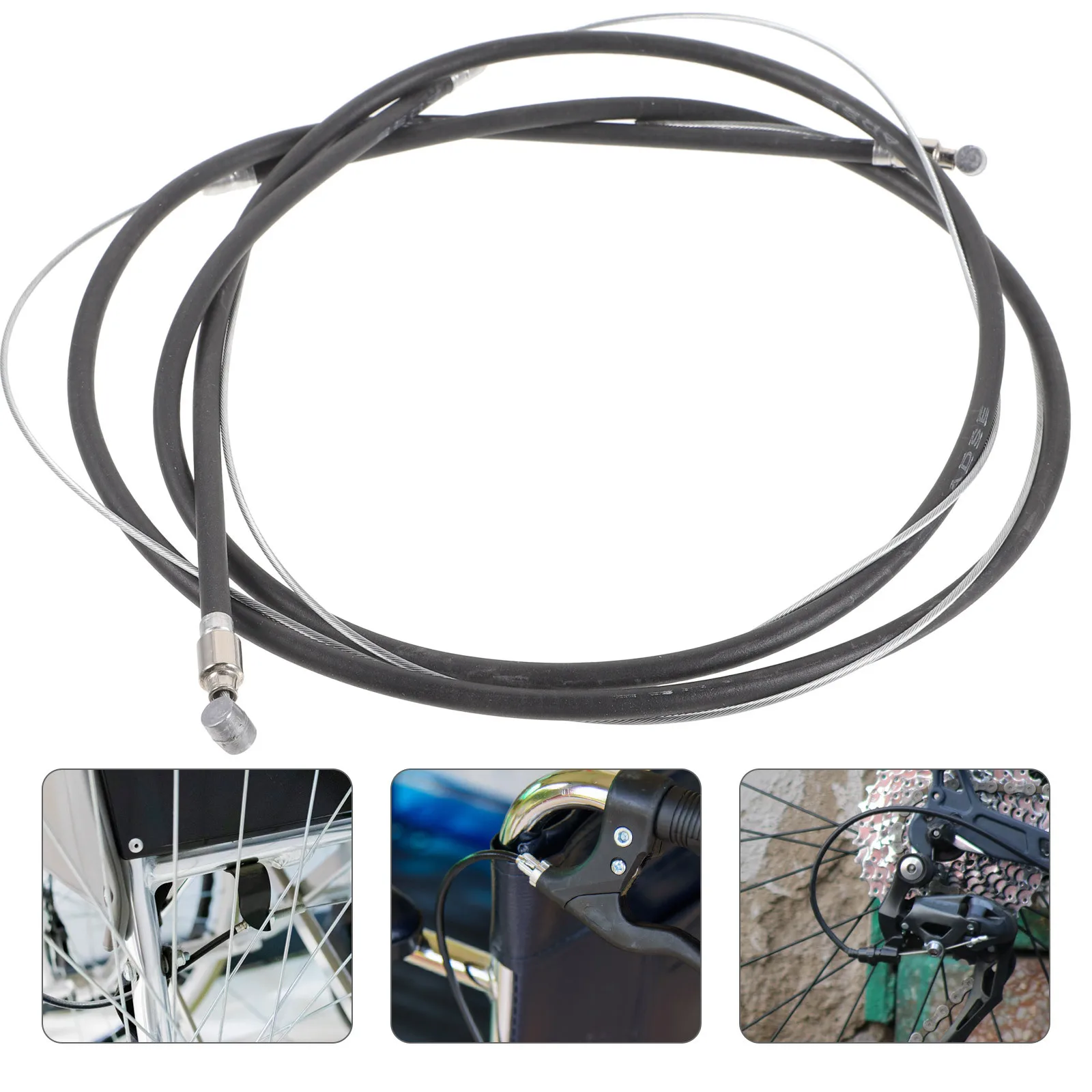 

2Pcs Bike Brake Cable Kit Compatible with Mountain Road Bicycles Wear-Resistant Oxidation-Resistant Brake Wires for Safe Cycling
