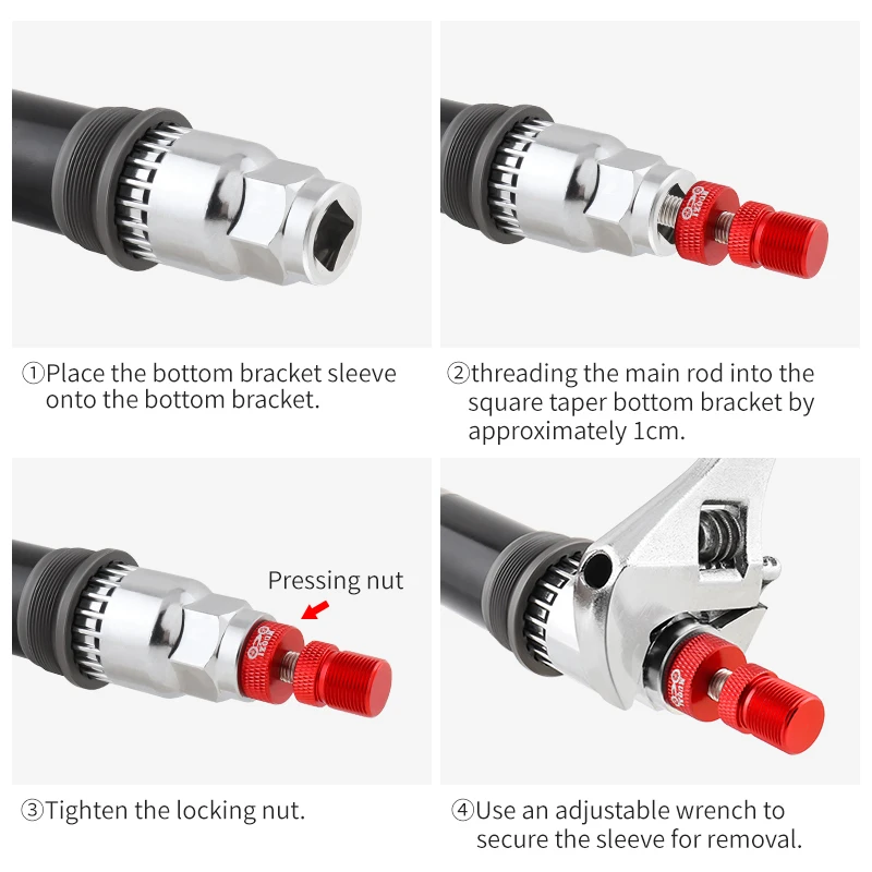 MUQZI Bike Bottom Bracket Removal Tool Anti-Drop Fixing Device for Square Taper and Splined Bottom Bracket view 4