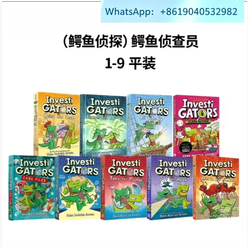 Children's English Picture Books Crocodile Detective 1 to 8 Volumes Humorous Comics English Storybooks