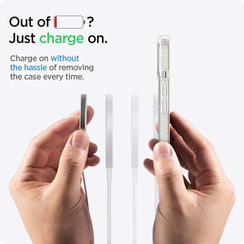 Funda transparente magnética original para Magsafe para iPhone 18 17 16 15 14 Plus 13 12 11 Pro Max carga inalámbrica cubierta trasera 3