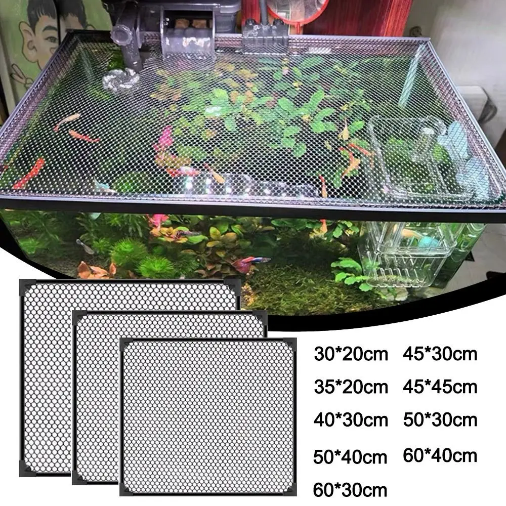 Langlebige Magnetische Aquarium-Abdeckung DIY Einfache Installation Aquarium-Netzabdeckung Schildkrötenbecken-Netz