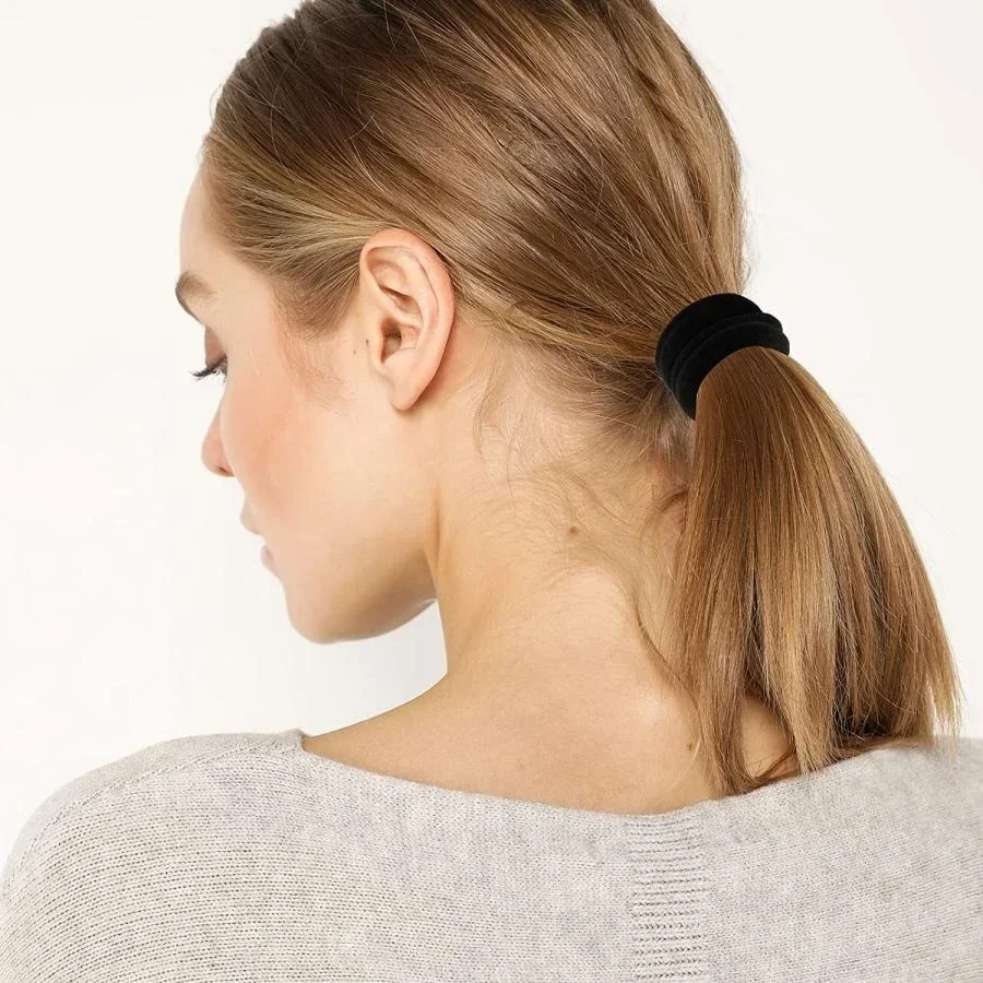 Coleteros de goma de alta elasticidad para niña y mujer, accesorios para el cabello, 50/200 piezas