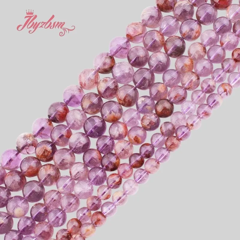 

Natural Ghost Quartzs Round Stone Beads For Jewelry Making Bracelet Necklace Spacer Strand 15Inches DIY Loose Beads 6mm 8mm 10mm