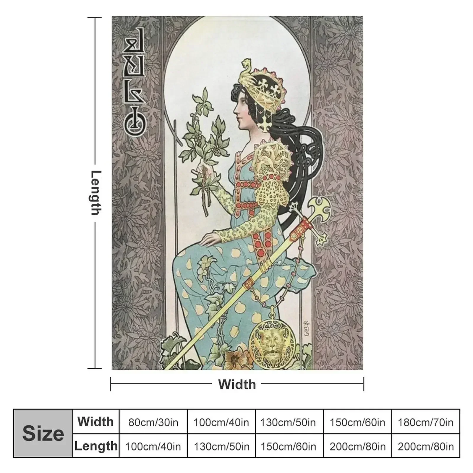 HD. July - Calendar, by Gaspar Camps (1902) HIGH DEFINITION Throw Blanket couch cozy soft plush fuzzy picnic outdoor blanket