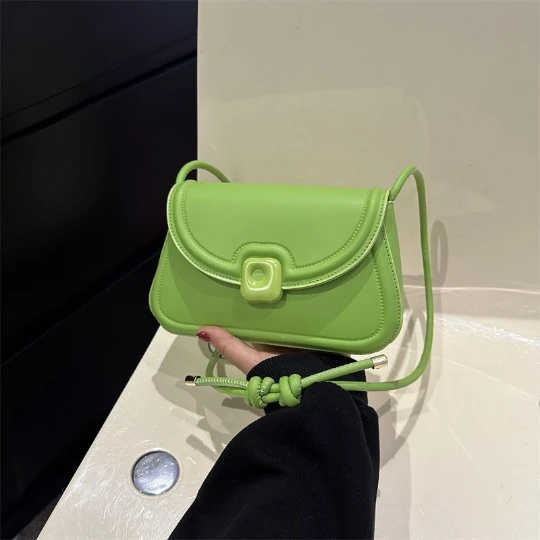 NEW Green Korean Trend Rhombic Girl Woman Messenger Shoulder OL PU PVC Leather Women Lady Bags Mini Handbag Purses Tote Bag