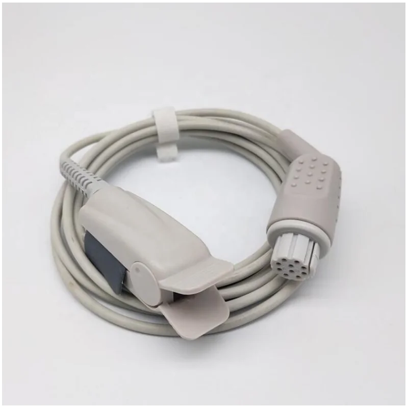 Compatible For OXY-F4-N Datex Ohmeda round 10pin  Spo2 Sensor Oximetry probe  cable wires TPU 3M