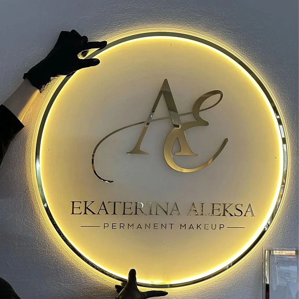 Personalizowane neonowe szyldy LED z możliwością ściemniania, idealne na urodziny rodzinne, do baru, na wesele, imprezę firmową, logo firmy, neonowe lampki nocne.