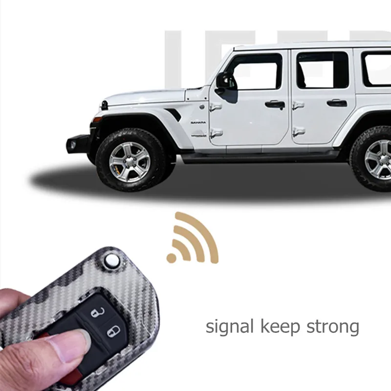 Custodia per chiavi in metallo per Jeep Gladiator JT JLU Wrangler JL Remote Fob Protector 2023 2022 2021 2020 accessori per supporto Shell