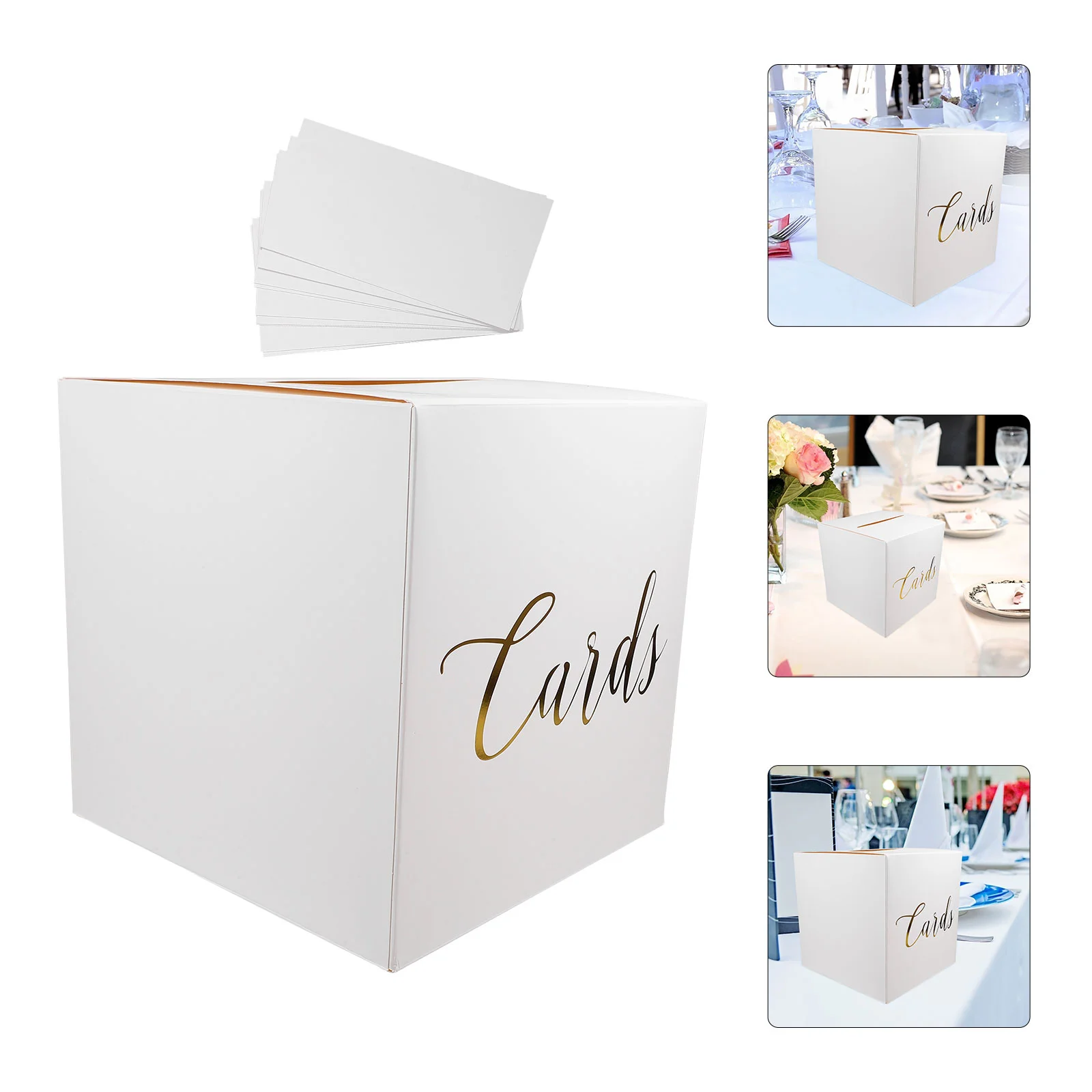 

Greeting Card Gifts Cards Wedding Box Keepsake Boxes Paper for Case Carton White