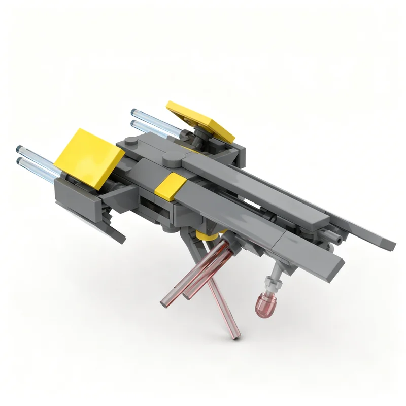 116pcs MOC Helldivers 2 Super Destroyer Mini Scale Space Model Building Blocks Construction Christmas Gift Toy Idea Education