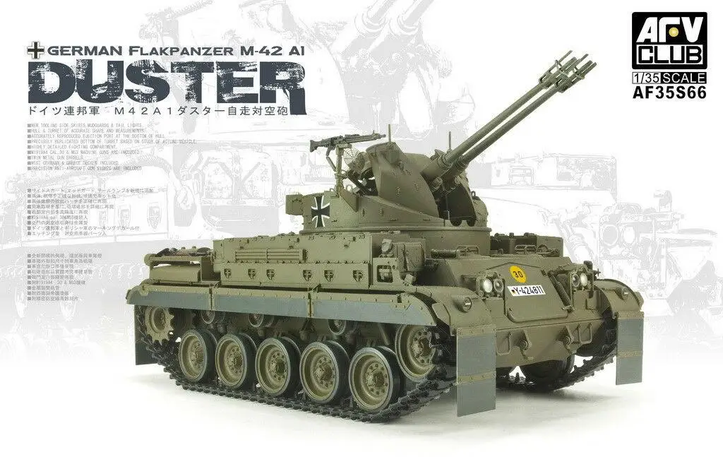 AFV Club AF35S66 1/35 German Flakpanzer M-42 A1 DUSTER Anti-Aircraft Gun