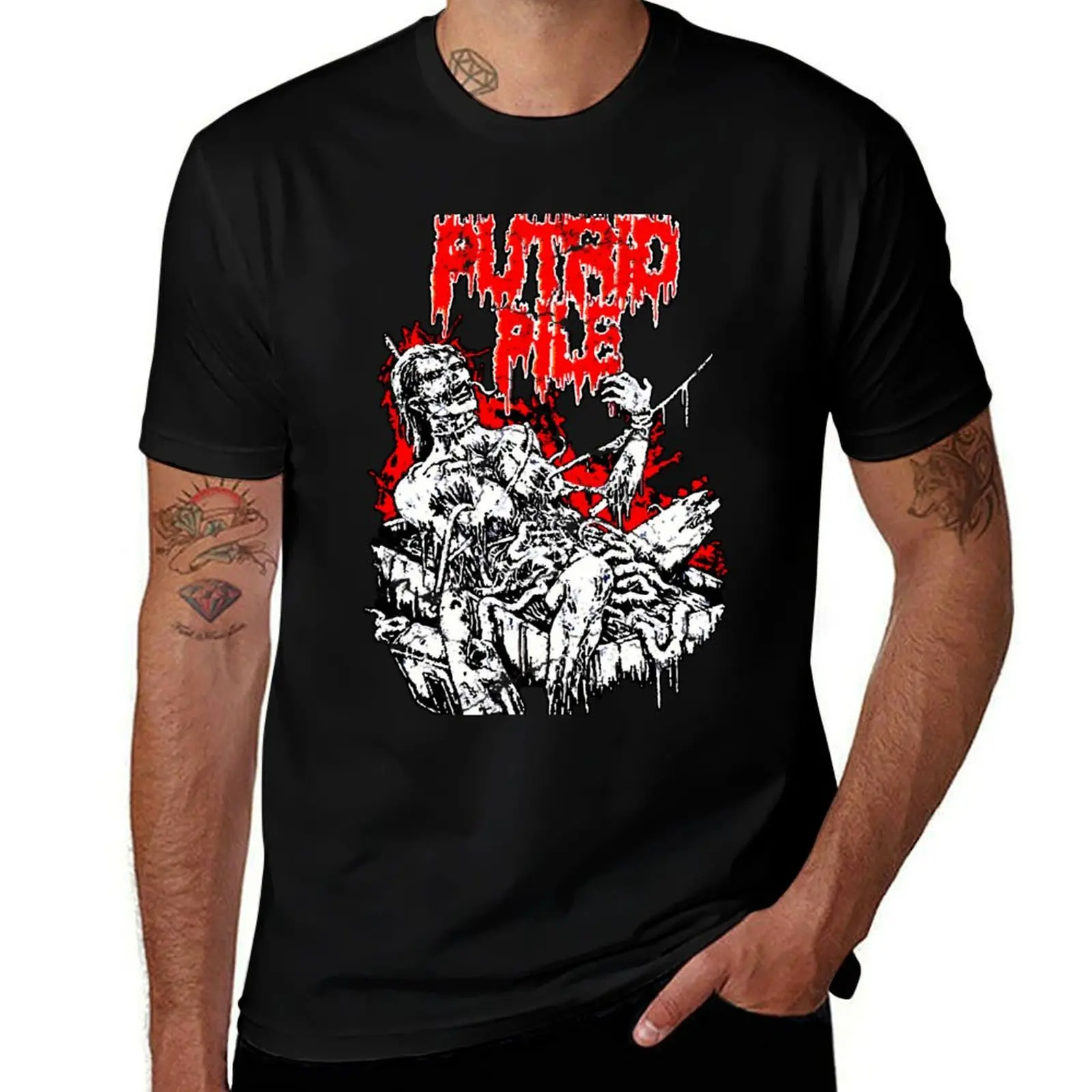 Putrid Pile T-Shirt Festive Simple T-Shirt