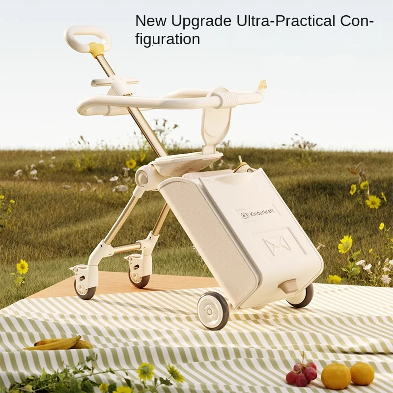 

Walking Suitcase Children Men and Women Can Sit Riding Traveling Trolley Suitcase Can be Boarding Large Capacity Storage Case