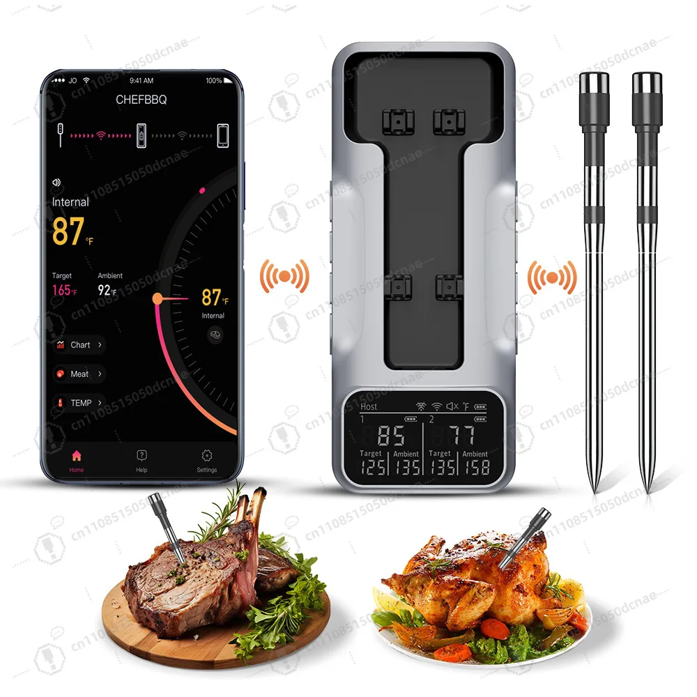

Wireless BBQ Bluetooth ThermometerBBQ Barbecue Thermometer, Kitchen Oven Stove, Home APP, Food Thermometer