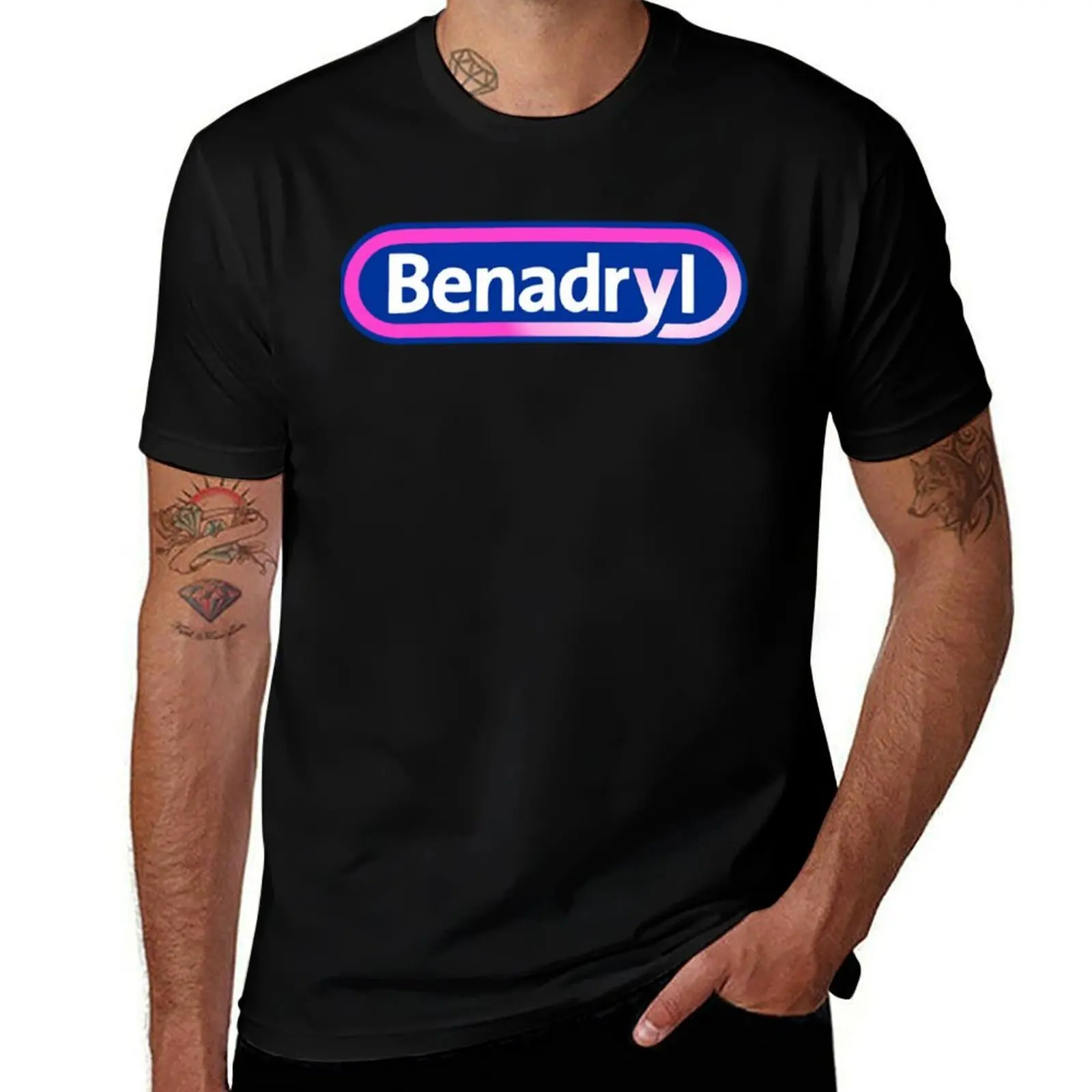 Charming benadryl T-Shirt cotton tshirt 100% t shirt man cotton T-Shirt