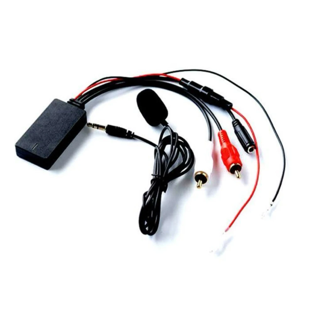 Universal Car Bluetooth 5.0 Handsfree Microphone AUX 2 RCA Cable Adapter for Pioneer Sony Truck Auto Speaker Radio Stereo Audio