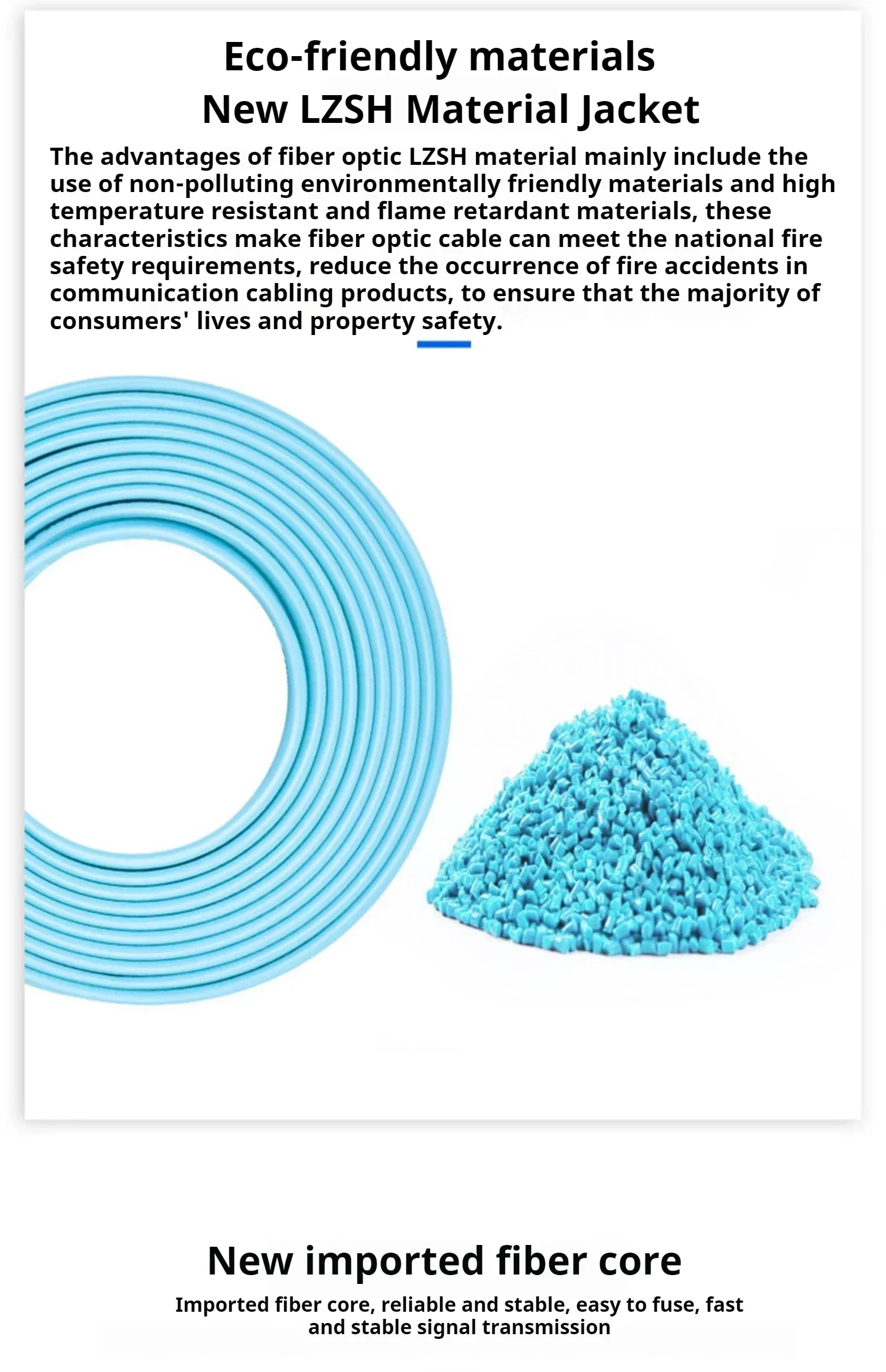 1M 10PCS LC/UPC-LC/UPC Duplex 3.0mm OM3 10Gb Fiber Optic Patchcord Aqua LSZH Jacketed Customizable