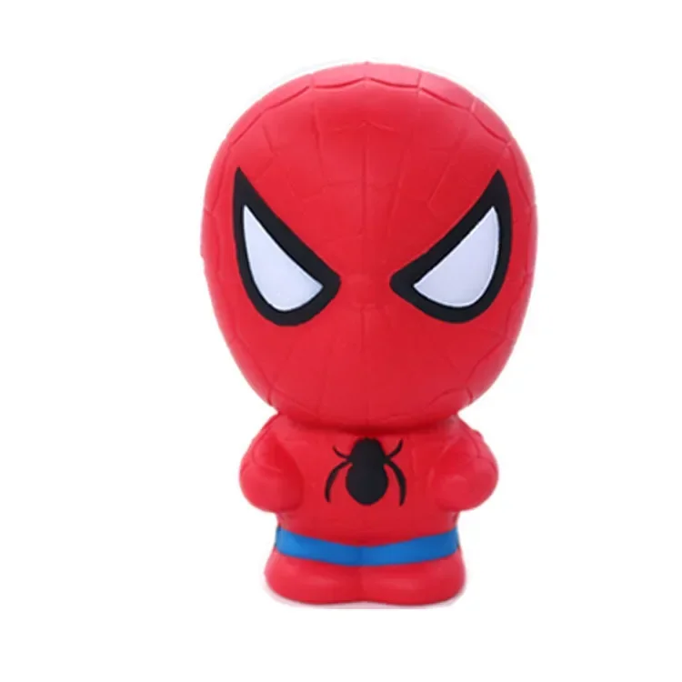 Marvel Disney Anime Dolls Spider-Man Hulk Iron Man Kawaii PU Stress Relief Squishy Toys Children Toy Christmas Gifts