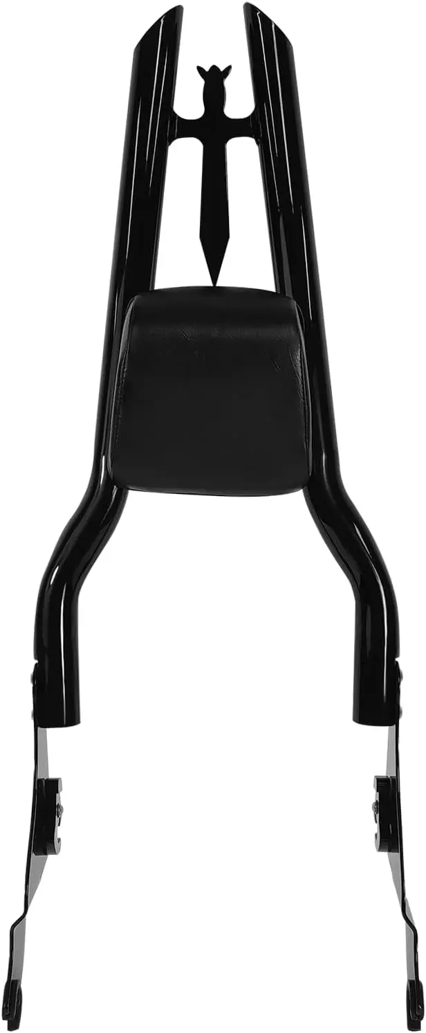 

30" Tall Detachable Black Sissy Bar Passenger Backrest Rear Pad for Harley Davidson Touring Models 2009-2025 Street Glide Road G