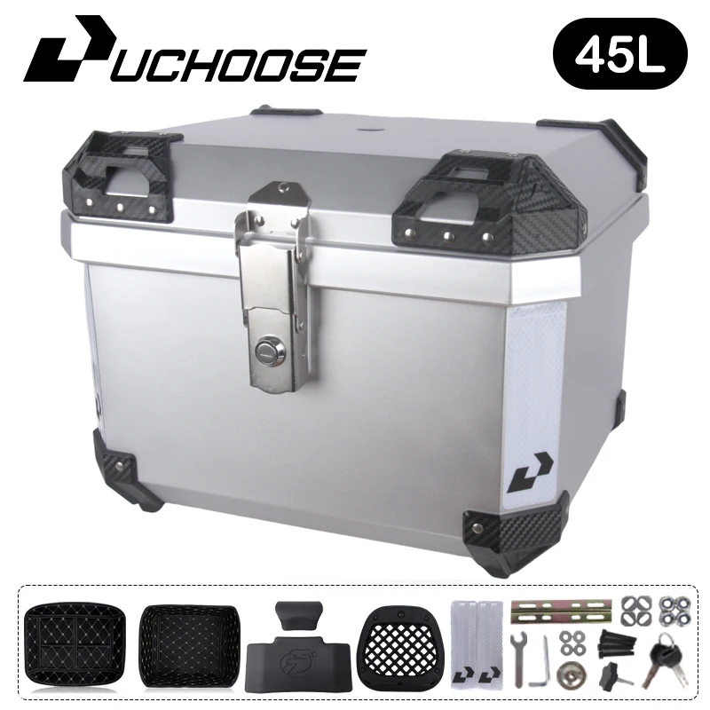 테일박스 오토바이 범용 트렁크, 상단 후면 수하물 도구 테일박스, 대용량, R1200GS R1250GS F800GS F850GS 용, 36L 45L