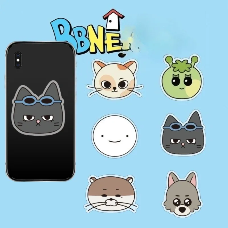 الكورية الذكور المشاهير شخصية IP الحيوان صورة حامل هاتف أكريليك لطيف قابلة للتطوير الهاتف سطح المكتب حامل المشجعين جمع هدية #3