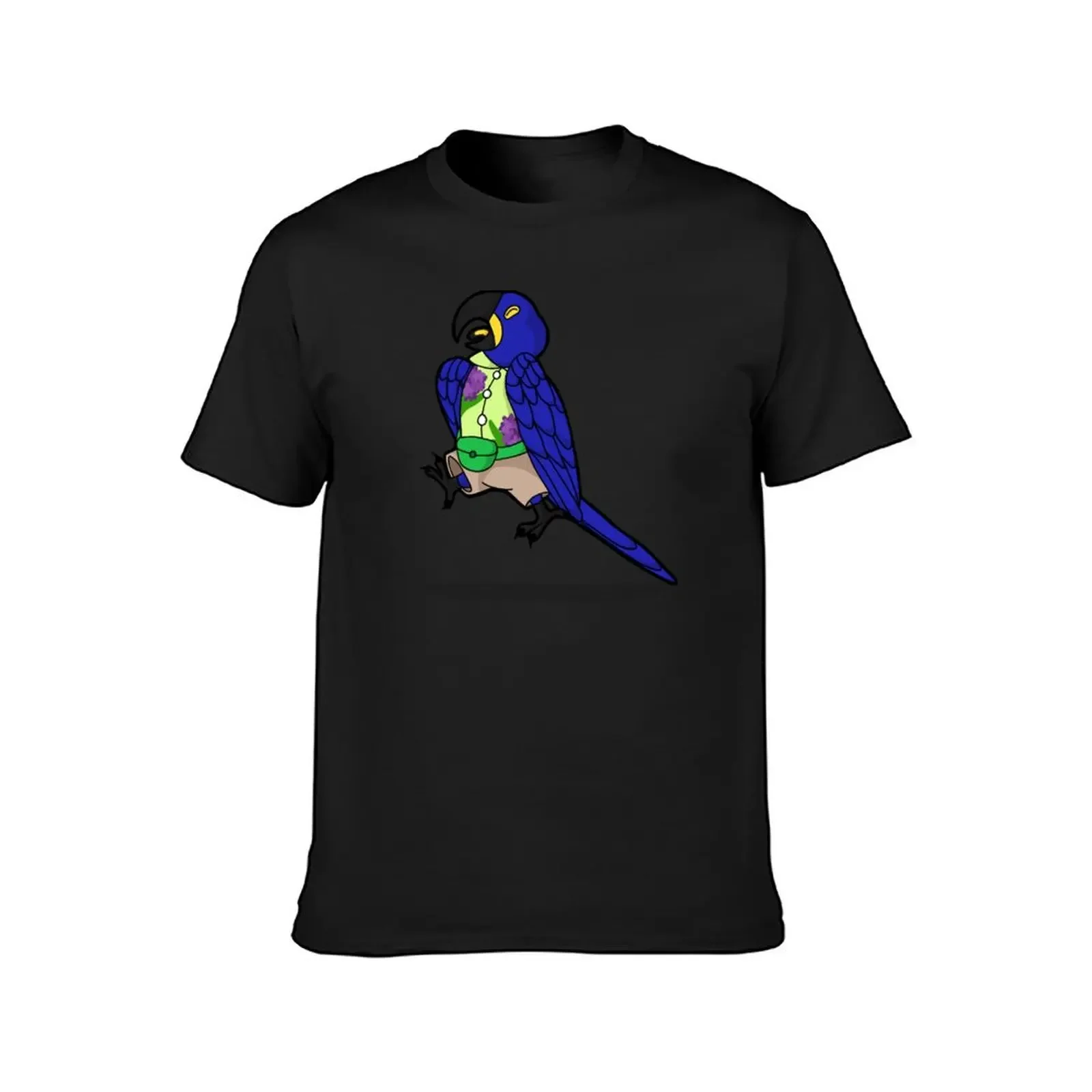 Hyacinth Macaw jumping for joy! T-Shirt cute tops graphic shirts shirts graphic tees luxury t-shirt men t shirts high quality