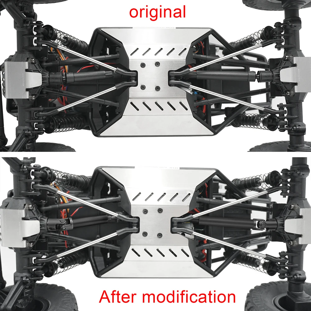 Wałki napędowe CVD ze stali AXSPEED do 1/18 gąsienica RC oś samochodu Capra 2WD UTB18 akcesoria do modernizacji