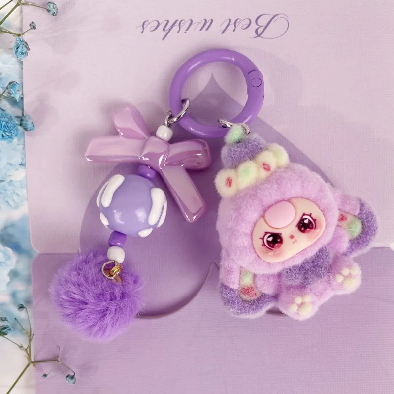 

Flocking dessert three-year-old baby jewelry accessories cartoon cute key chain bag pendant trendy play pendant