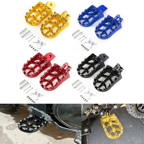 1 par de apoyapiés para motocicleta, clavijas para Honda MSX125 GROM MONKEY125 CNC Pit Dike, plataformas para pies, poses, clavijas para moto de cross, pedales