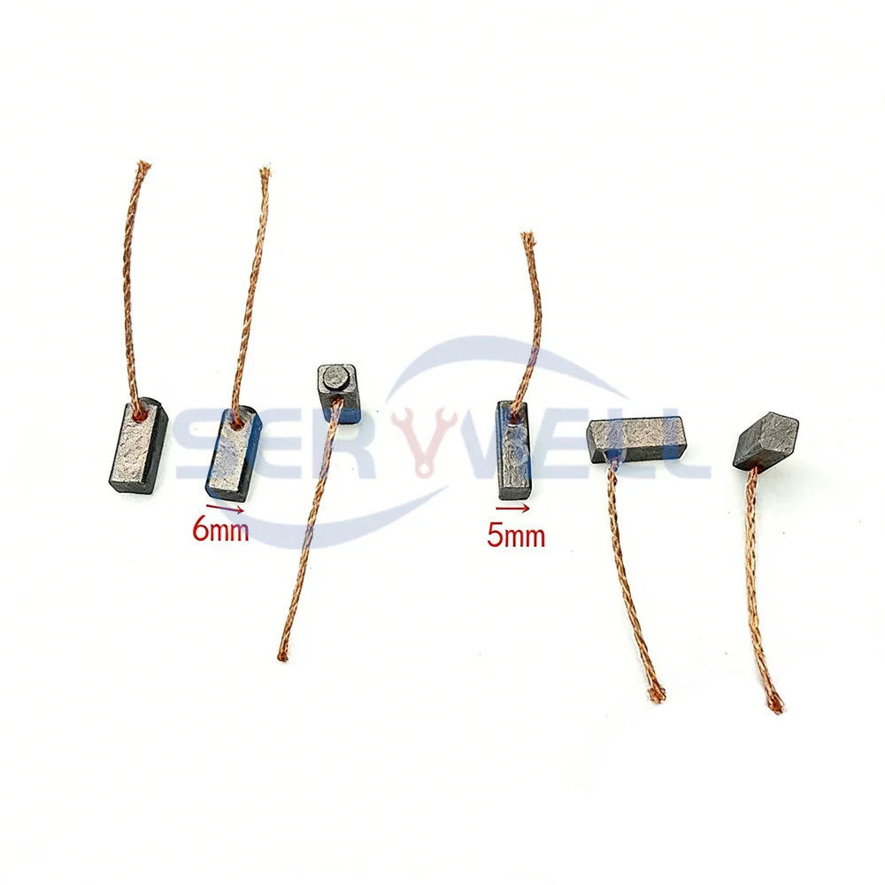 10Pcs Car Truck Vehicle Automobile Windscreen Wiper Micro DC Motor 5 x 6 x 14mm 5 x 6 x 15mm Carbon Brushes