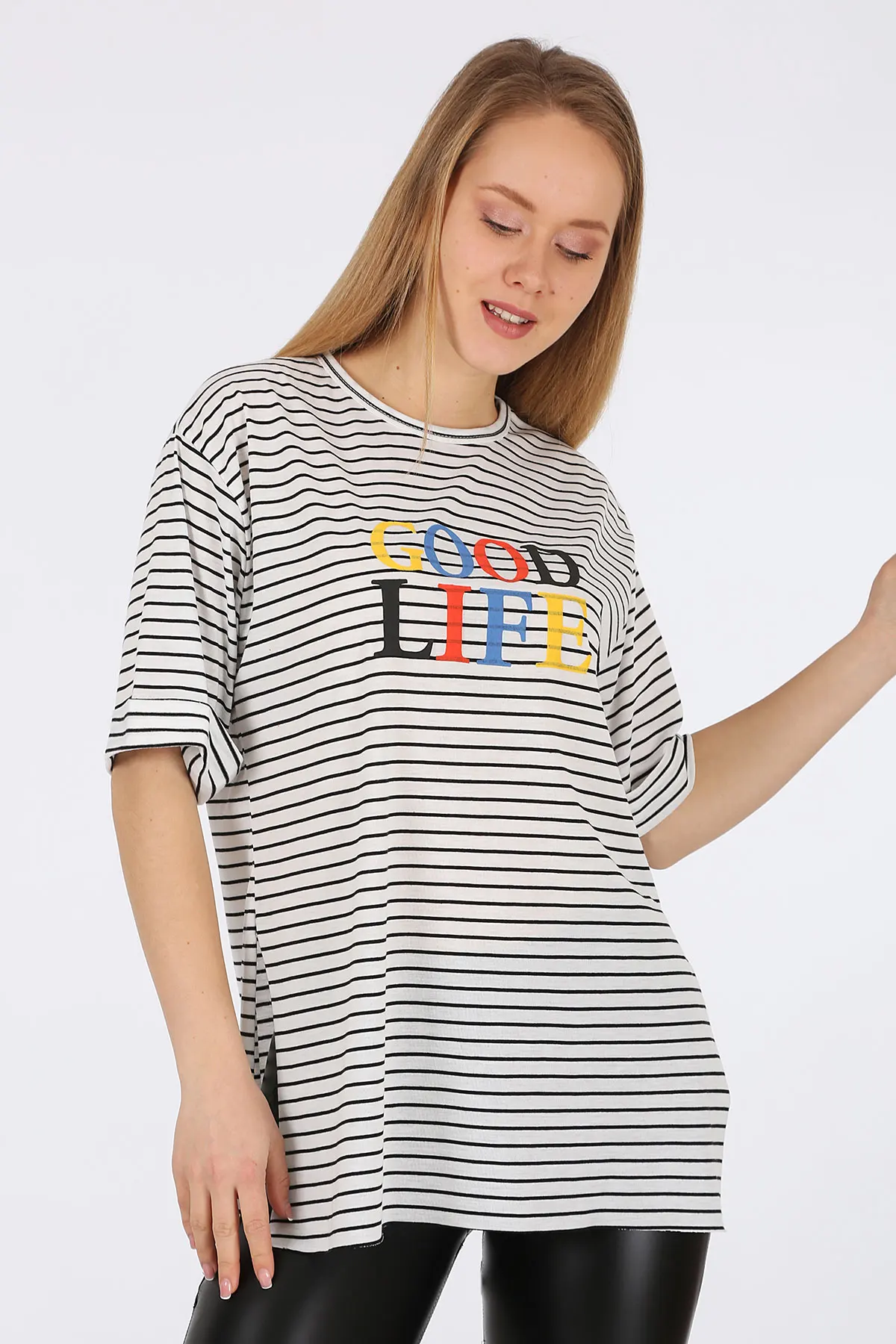 

Good Life Printed Tshirt 2021 Summer Spring Women 'S T-shirt Fashion Tops Sexy Print Ladies top