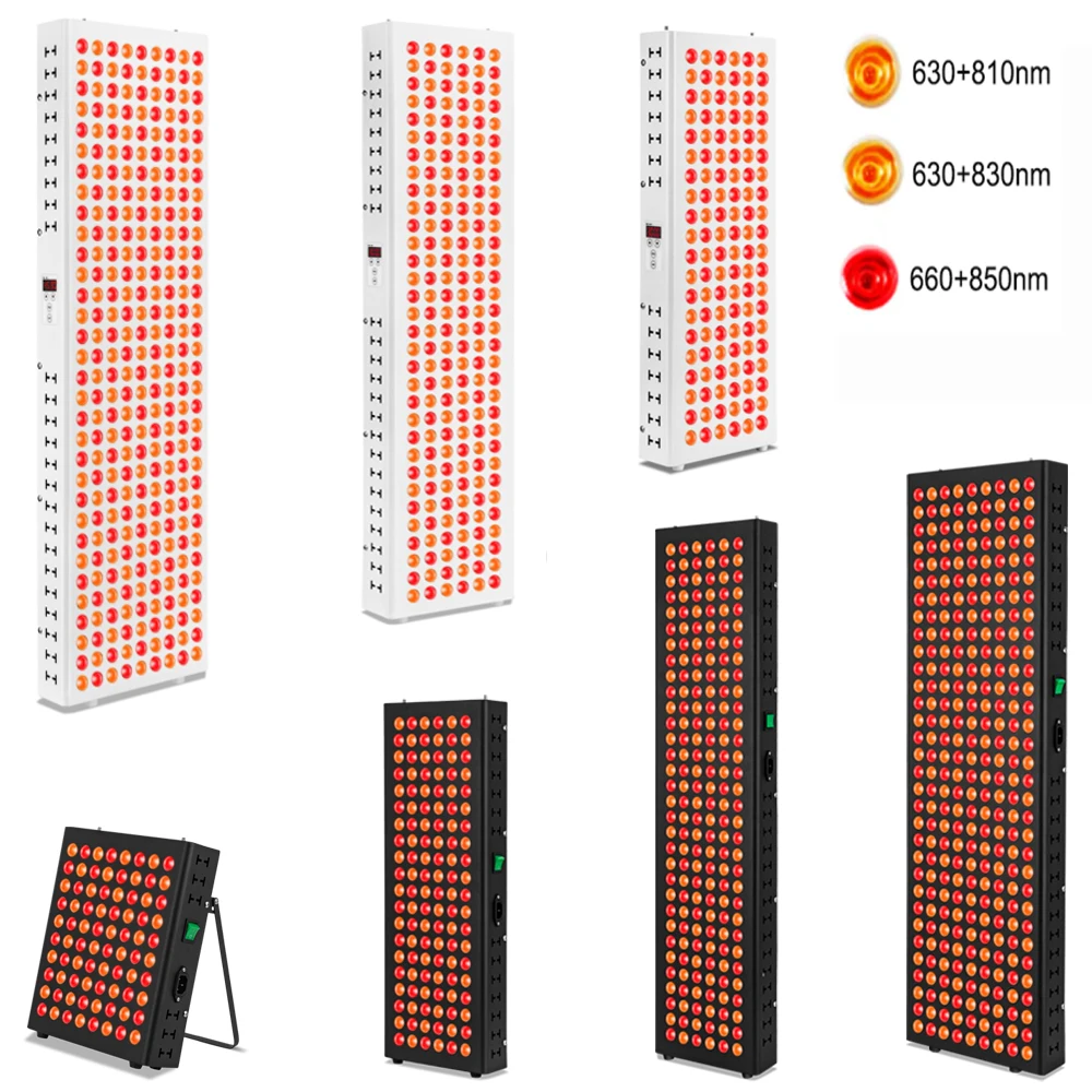 Dual-Chip-Rotlichttherapie-Panel-Lampe, 630 nm, 660 nm, Nahinfrarot-Therapie-Licht, 810 nm, 830 nm, 850 nm, LED-Schönheitsgeräte, Gesicht und Körper