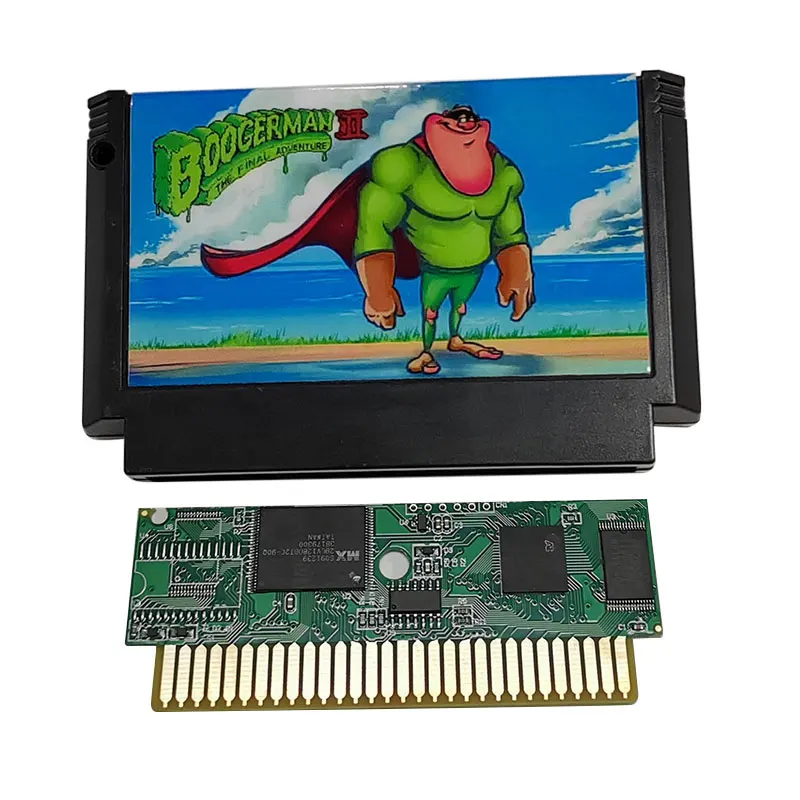 Boogerman ii jogo cartucho, console de videogame, 8 bit, 60p