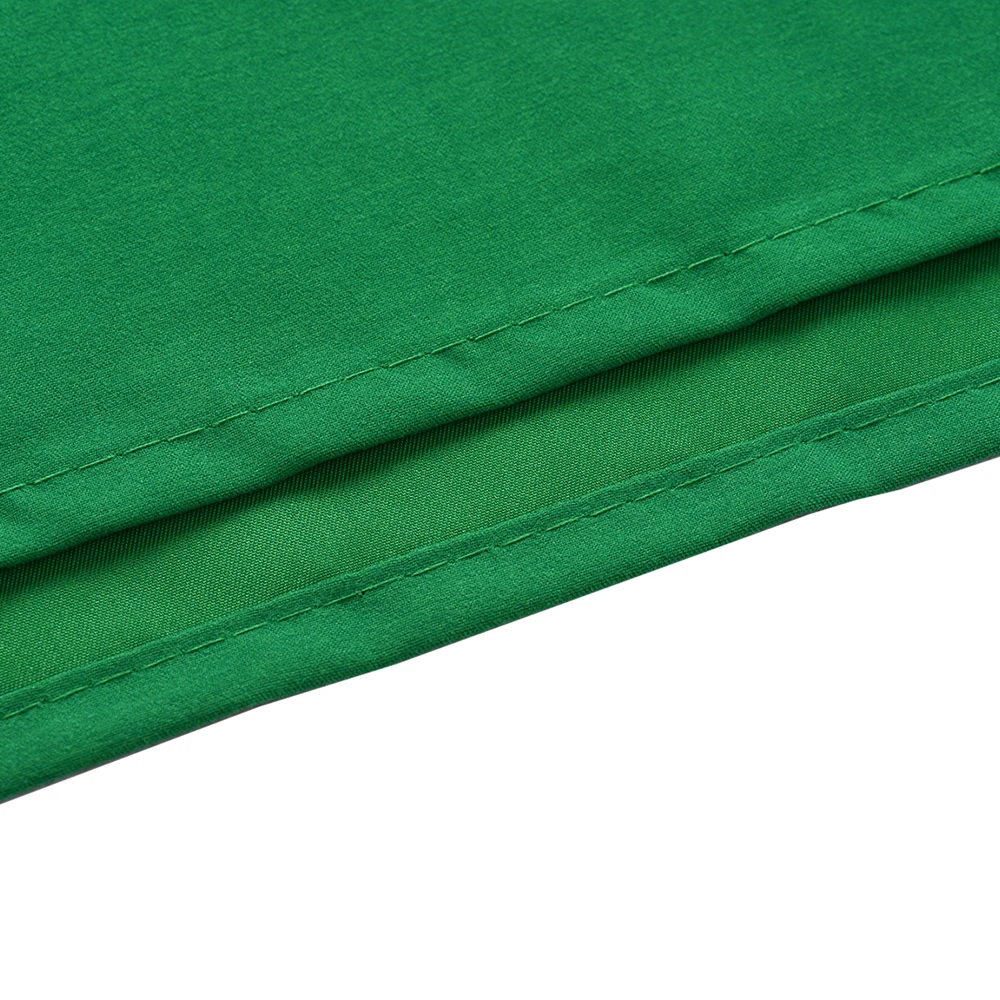 3 * 3m / 10 * 10ft Professional Green Screen Backdrop Studio Photography Background Washable Durable Polyester-Cotton Fabric