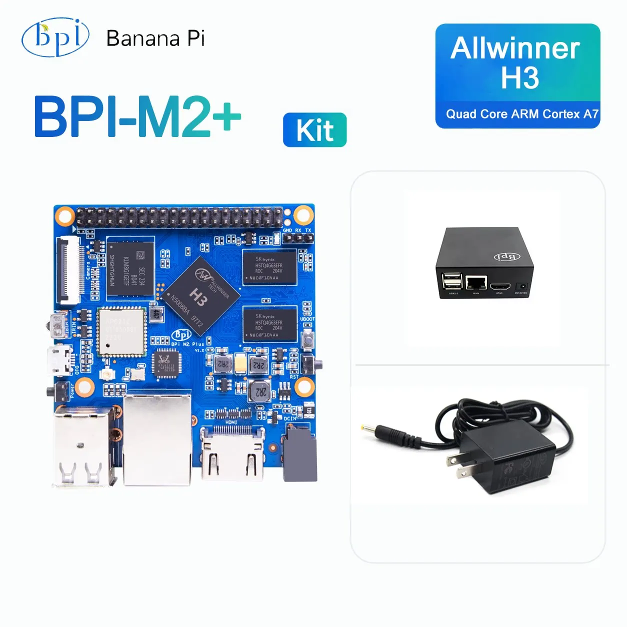 Banana Pi BPI-M2+ Open-Source Hardware Development Board Hot-Selling Bundle
