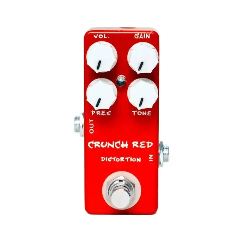 MOSKYAUDIO Crunch Red Distortion Electric Guitar Effect Pedal True Bypass Full Metal Shell Guitar Accessories