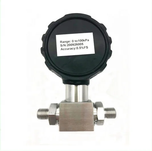 Digital Gas Differential Pressure Gauge with Rubber Cover Intelligent Differential Monameter