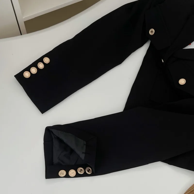 Fashion Casual Blazer Coat Women Suit Jacket Winter Single Breasted Long Sleeve Ladies Blazers Belt Women Slim Suit Outerwears