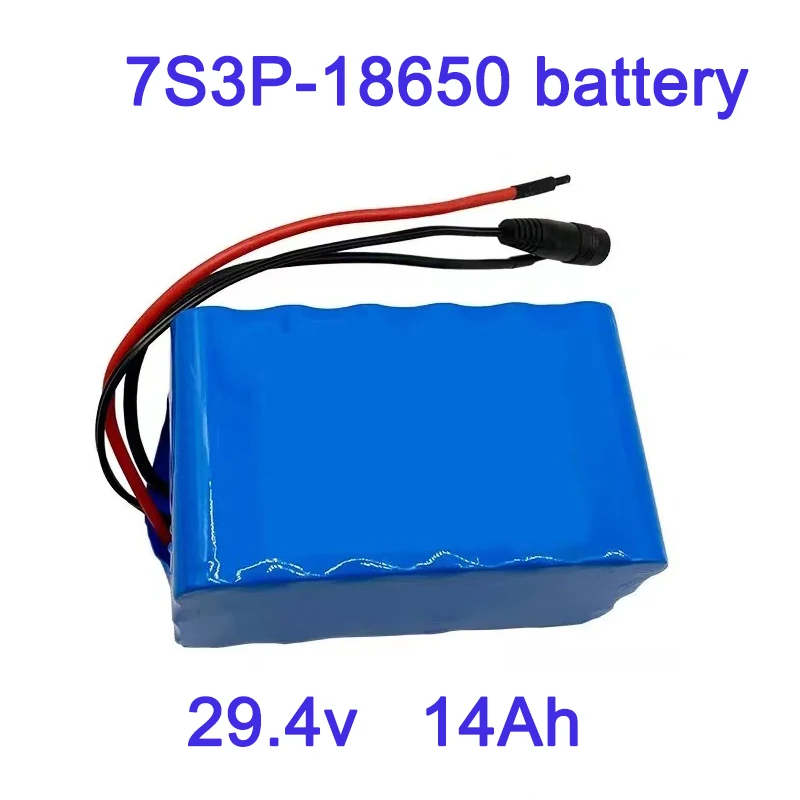 29.4V 14Ah 7S3P 18650 Li-ion Battery Pack 29.4V 14000mAh Electric Bicycle Moped /Electric/Lithium Ion Battery Pack+ 2A Charger