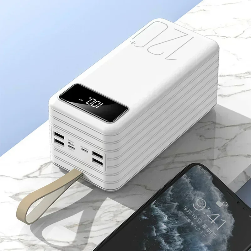 NONE 80000 mAh Power Bank 120 W Schnellladung Tragbares Ladegerät Externer Ersatzakku für IPhone Huawei Xiaomi Handy Powerbank 3
