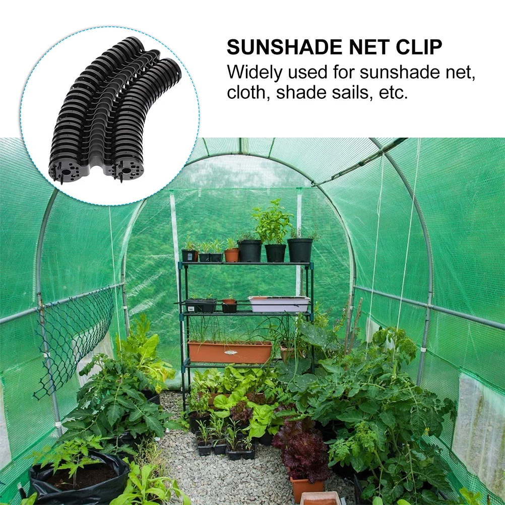 

30Pcs Plastic Shade Cloth Clips Non Slip Mesh Buckle Reusable Sunshade Clamp for Net Fixing Garden Greenhouse Film Clip